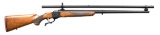 RUGER NO.1 LYMAN CENTENNIAL FALLING BLOCK RIFLE.
