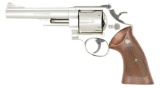 SMITH & WESSON MODEL 25-5 NICKEL REVOLVER.