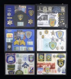 LARGE LAW ENFORCEMENT LOT INCLUDING 59 BADGES.