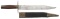 FINE LARGE CLASSIC CONFEDERATE SIDE KNIFE,