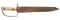 MID-19th CENTURY D-GUARD BOWIE KNIFE.