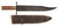 FINE MASSIVE ANTEBELLUM AMERICAN CLIP POINT BOWIE