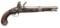 US M1819 FLINTLOCK PISTOL BY SIMEON NORTH.