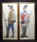 2 LARGE WATERCOLOR PAINTINGS BY THE RENOWNED NEW