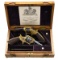 FINE CASED PAIR OF SMALL SIZE GOLD PLATED TRANTER