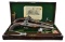 FINE CASED PAIR OF PILL LOCK HOLSTER OR DUELING