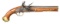 UNIT MARKED BRITISH DRAGOON FLINTLOCK PISTOL.