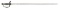 MID-18th CENTURY ENGLISH SILVER HILTED SPADROON.