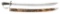 MID-18th CENTURY ENGLISH SILVER HILTED HUNTING