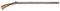 UNMARKED FULL STOCK FLINTLOCK KENTUCKY RIFLE.