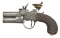 INTERESTING PAIR OF O/U FLINTLOCK POCKET PISTOLS