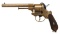 LEFAUCHEUX ALL BRASS PIN FIRE REVOLVER RETAILED BY