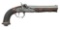 BELGIAN PERCUSSION CONVERSION PISTOL.
