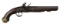 EARLY BRITISH FLINTLOCK HORSE PISTOL.
