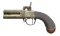 O/U TURN OVER SCREW BARREL PERCUSSION PISTOL BY