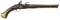 EARLY FLINTLOCK HOLSTER PISTOL BY PONSIN OF LIEGE.