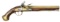 BRASS FLINTLOCK PISTOL.