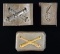 3 ORIGINAL DIES FOR 1834 TO 1864 MILITARY INSIGNIA