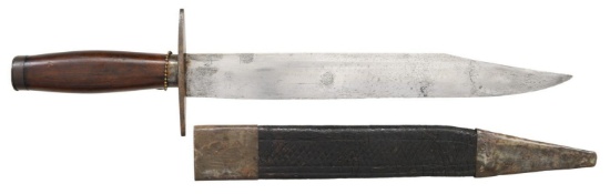 FINE LARGE CLASSIC CONFEDERATE SIDE KNIFE,