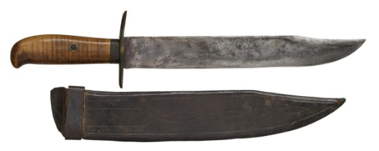 FINE AMERICAN ANTEBELLUM SCULPTED MAPLE GRIP CLIP