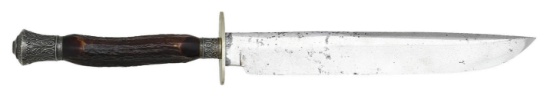 MID-19th CENTURY ENGLISH BOWIE KNIFE.