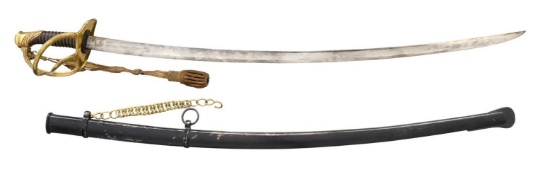 WELL DOCUMENTED OFFICER SABER OF CONFEDERATE