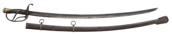 CONFEDERATE CAVALRY SABER COCKED POMMEL VARIANT.