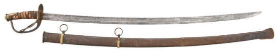 CONFEDERATE DOG RIVER CAVALRY SABER.