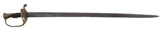 SCARCE VARIANT “CS & STAR” CONFEDERATE STAFF &
