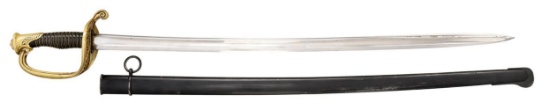 US M1850 TYPE FOOT OFFICER’S SWORD.