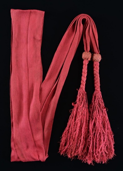 CONFEDERATE OFFICER SASH OF LT. RUSSELL CAPLES,