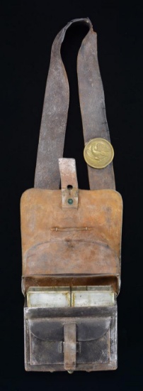 CIVIL WAR CARTRIDGE BOX & SLING.