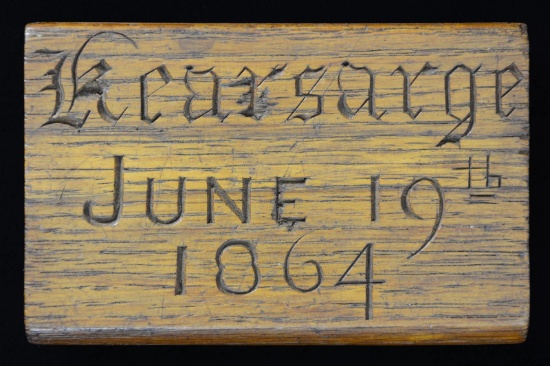 CARVED OAK BLOCK IN THE SHAPE OF A POCKET DIARY