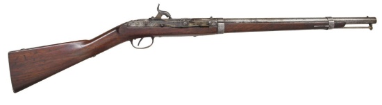 HALL-NORTH 1843 BREECH LOADING PERCUSSION CARBINE.