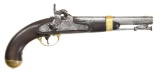 ASTON MODEL 1842 PERCUSSION PISTOL.