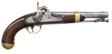 H. ASTON MODEL 1842 U. S. PERCUSSION PISTOL.