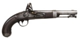R. JOHNSON MODEL 1836 FLINTLOCK U. S. PISTOL.