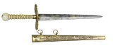 FINE FEDERAL PERIOD AMERICAN NAVAL DIRK WITH EAGLE