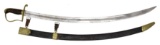 FEDERAL PERIOD MOUNTED OFFICER’S SABER WITH BELT.