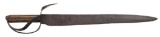 MID-19th CENTURY IRON HILTED SIDE KNIFE OR CUTLASS