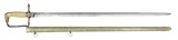 CIRCA 1835 MILITIA OFFICER’S PISTOL GRIP SWORD.