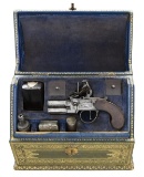 UNUSUAL BEDSIDE CASKET CONTAINING O/U SCREW