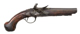 FRENCH 18th CENTURY FLINTLOCK PISTOL WITH GOLD
