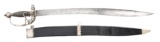18th CENTURY ENGLISH SILVER HILTED SWORD WITH A