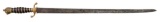 18th CENTURY LION POMMEL CUTTOE.