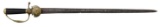 18th CENTURY FRENCH HUNTING SWORD OR CUTTOE.