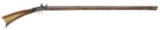 UNMARKED FULL STOCK FLINTLOCK KENTUCKY RIFLE.