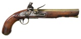 BRASS BARRELED KETLAND FLINTLOCK TRADE PISTOL.