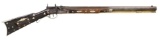 J. BISHOP AMERICAN PERCUSSION HALF STOCK RIFLE.