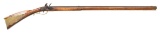UNMARKED CONTEMPORARY FULL STOCK FLINTLOCK RIFLE.